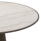 Skye Round Dining Table - White Marble
