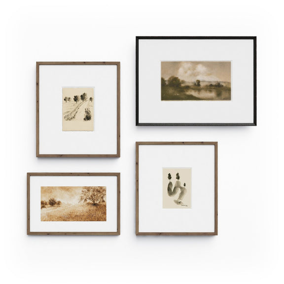 Amber Morning Set by Multi-Artist - Rustic Walnut