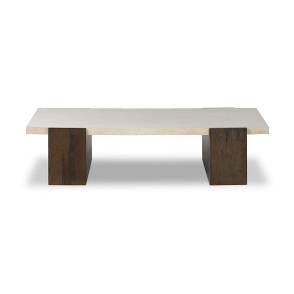 Letta Coffee Table - Cream Marble