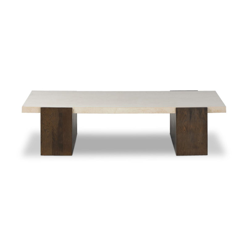 Letta Coffee Table - Cream Marble