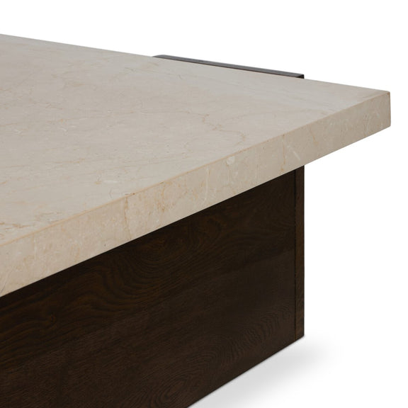 Letta Coffee Table - Cream Marble