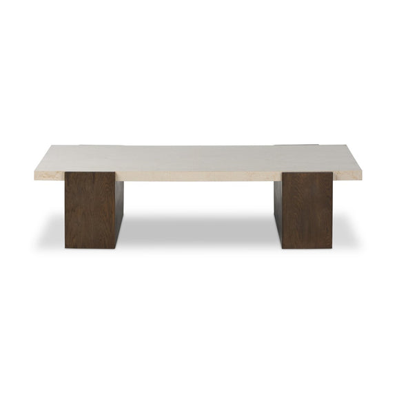Letta Coffee Table - Cream Marble