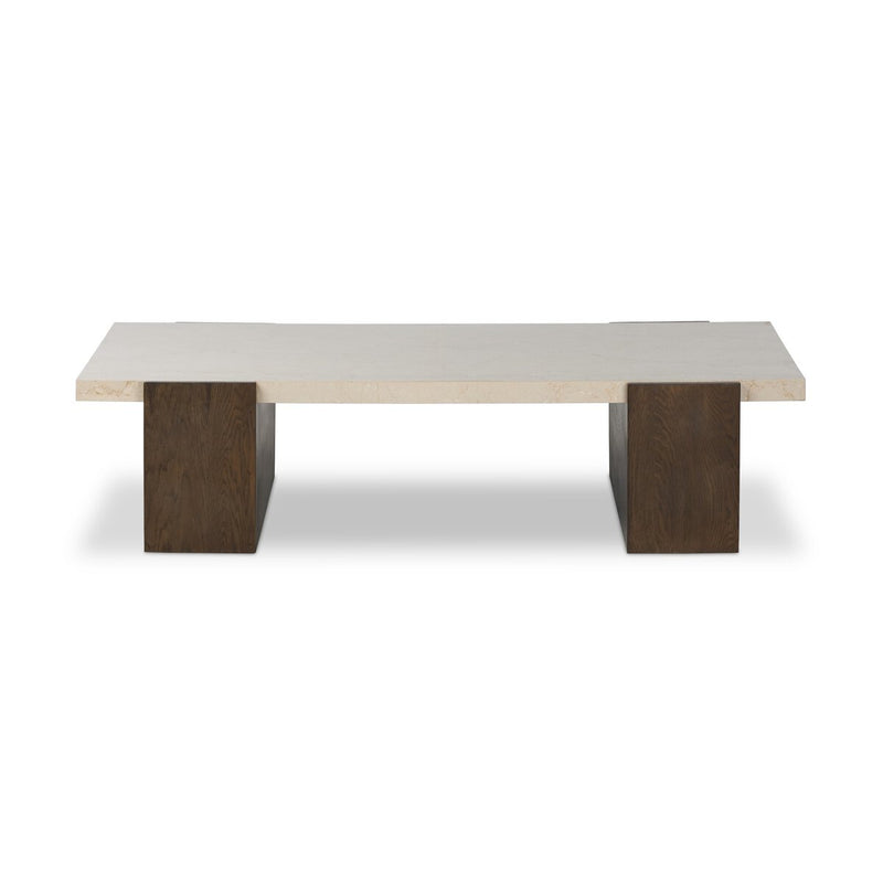 Letta Coffee Table - Cream Marble