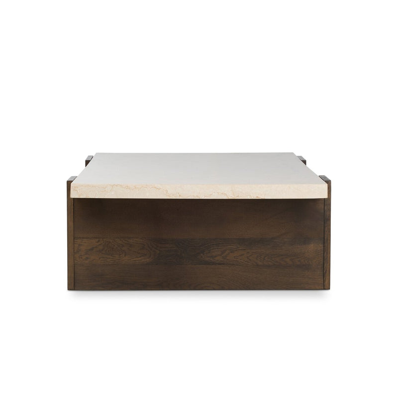 Letta Coffee Table - Cream Marble