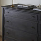 Maggie 6 Drawer Dresser - Smoked Black Oak Veneer