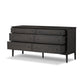 Maggie 6 Drawer Dresser - Smoked Black Oak Veneer