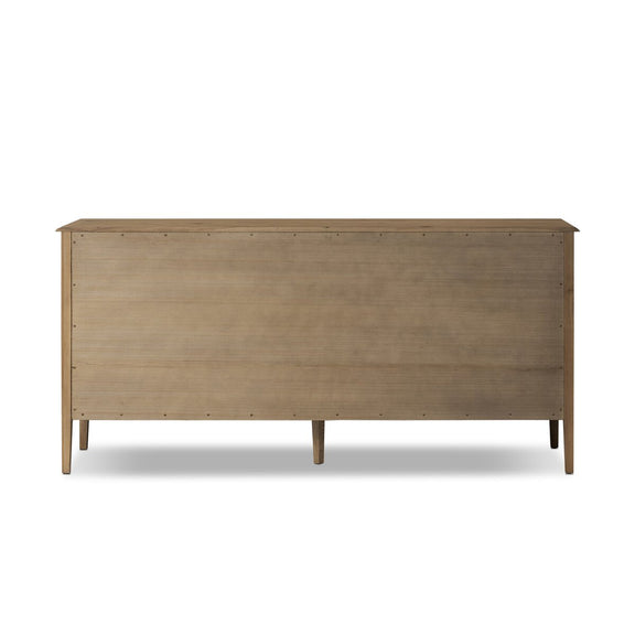 Maggie 6 Drawer Dresser - Aged Smoked Oak Resawn