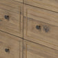 Maggie 6 Drawer Dresser - Aged Smoked Oak Resawn