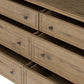 Maggie 6 Drawer Dresser - Aged Smoked Oak Resawn