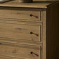 Maggie 6 Drawer Dresser - Aged Smoked Oak Resawn
