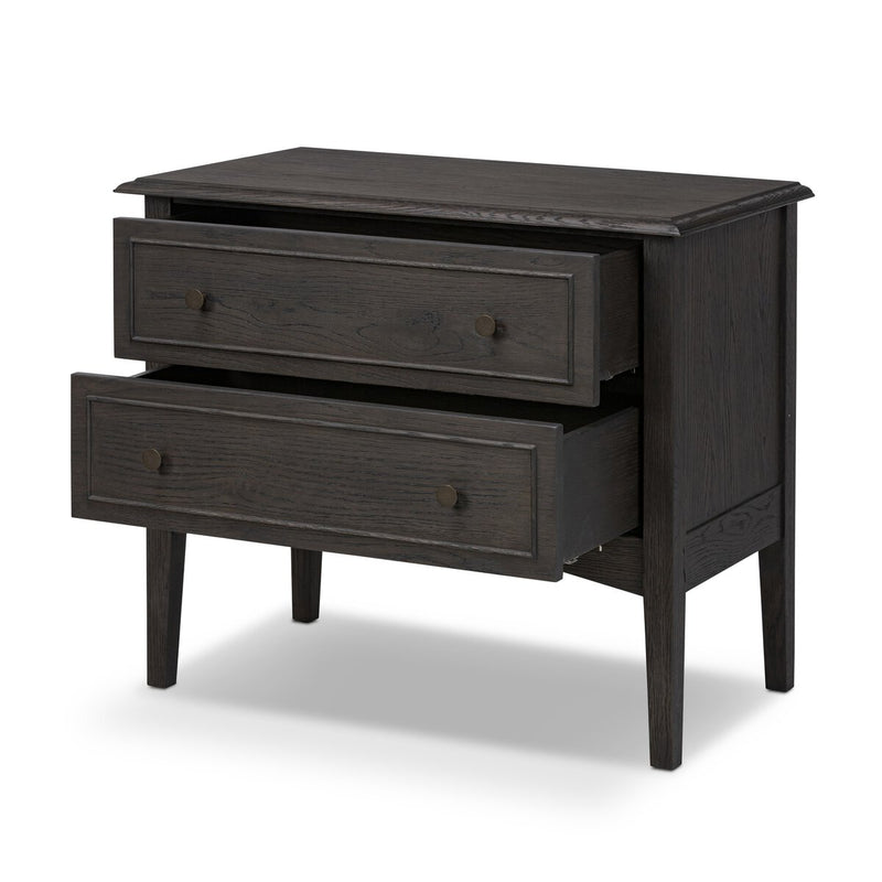 Maggie Nightstand - Smoked Black Oak Veneer