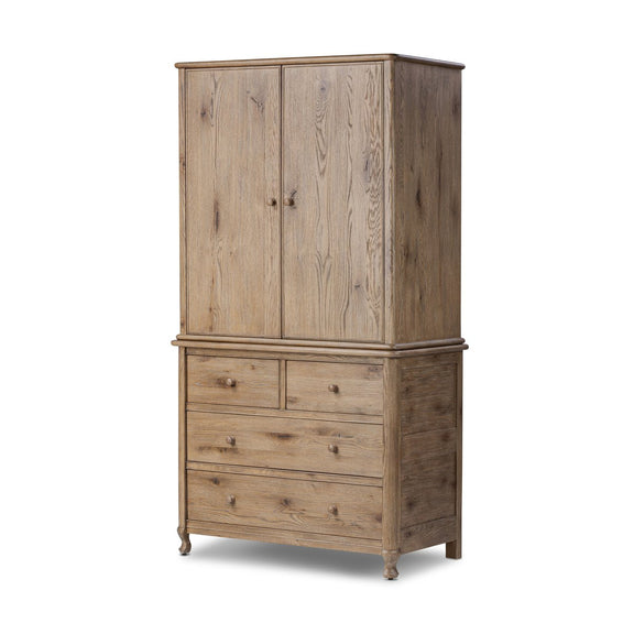 Pika Armoire - Weathered Oak Veneer