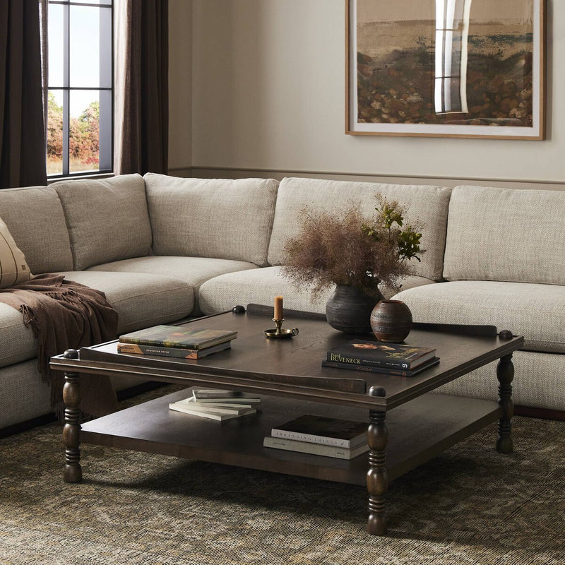 Umair Coffee Table - Espresso Oak Veneer