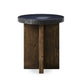 Mezes End Table - Natural Basalt