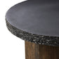 Mezes End Table - Natural Basalt