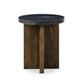 Mezes End Table - Natural Basalt