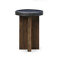 Mezes End Table - Natural Basalt