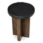 Mezes End Table - Natural Basalt