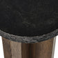 Mezes End Table - Natural Basalt