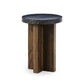 Mezes End Table - Natural Basalt