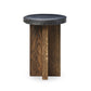 Mezes End Table - Natural Basalt