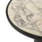 Balboa Outdoor End Table - Veined White Marble