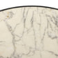 Balboa Outdoor End Table - Veined White Marble