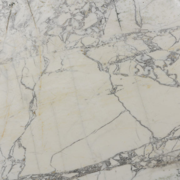 Balboa Outdoor Coffee Table-54" - Veined White Marble