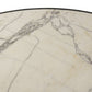 Balboa Outdoor Coffee Table-54" - Veined White Marble