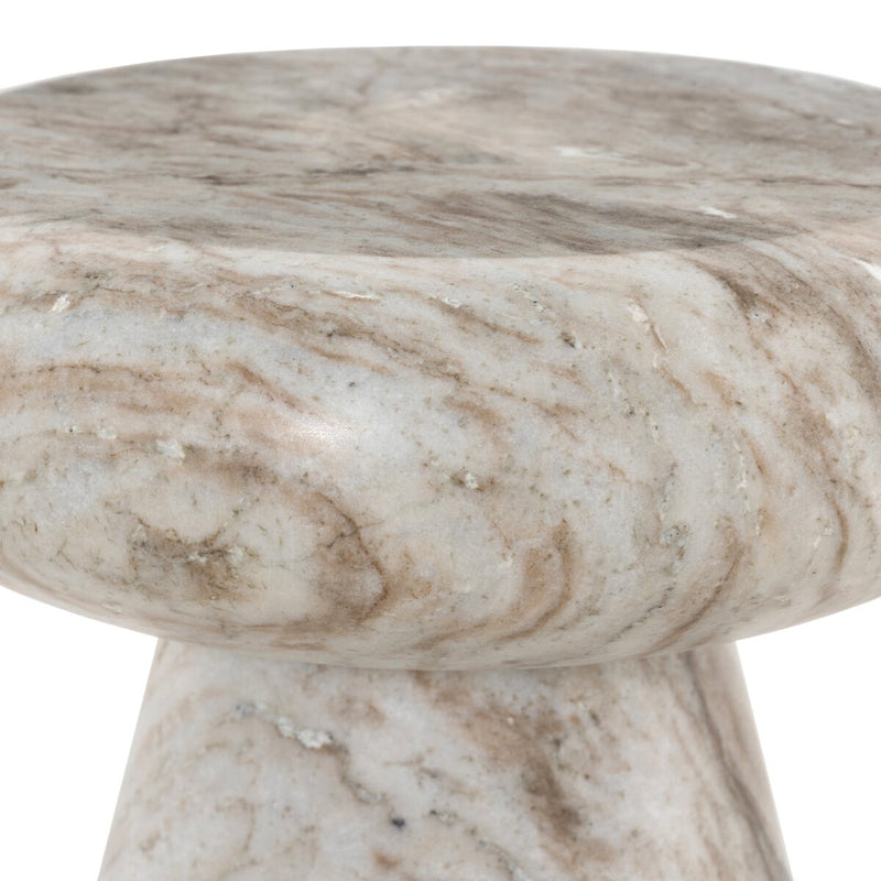 Pablo Outdoor End Table - Sawar Marble