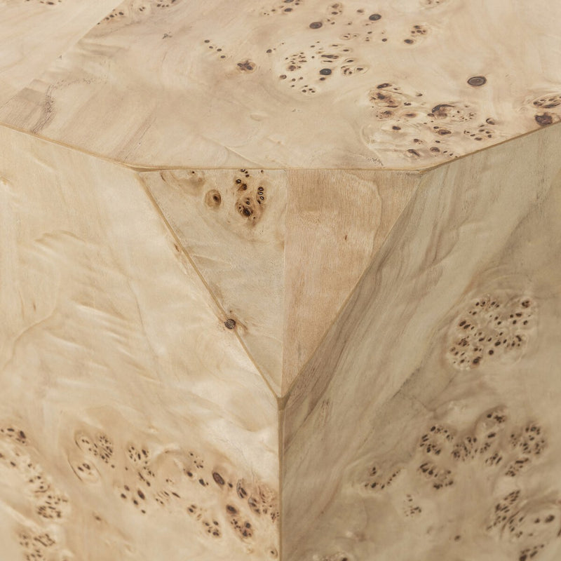 Elena End Table - Light Burl