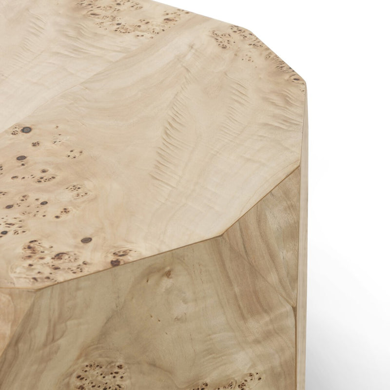 Elena End Table - Light Burl