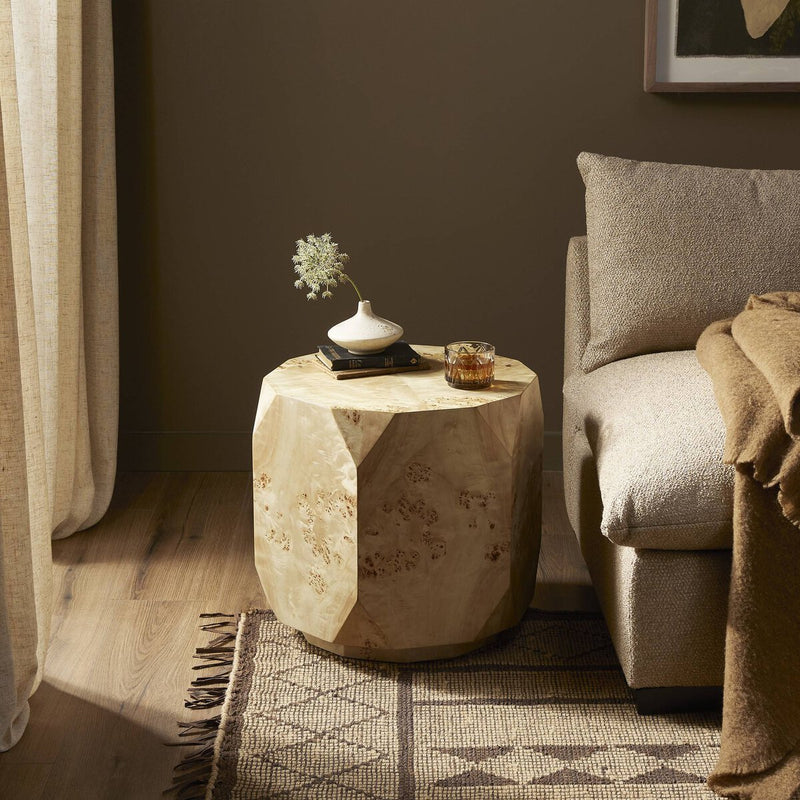 Elena End Table - Light Burl