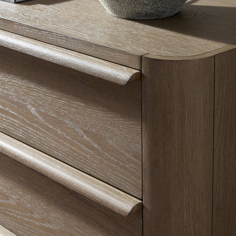 Primrose 6 Drawer Dresser - Natural Flat Oak Veneer