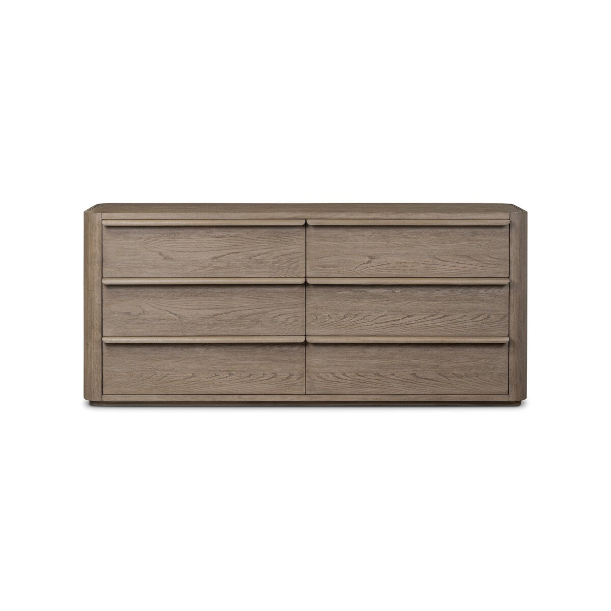 Primrose 6 Drawer Dresser - Natural Flat Oak Veneer