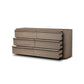 Primrose 6 Drawer Dresser - Natural Flat Oak Veneer