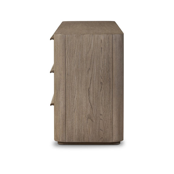 Primrose 6 Drawer Dresser - Natural Flat Oak Veneer
