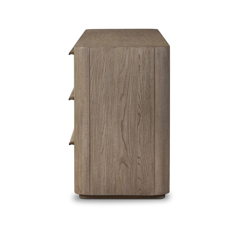Primrose 6 Drawer Dresser - Natural Flat Oak Veneer
