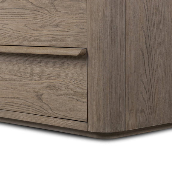 Primrose 10 Drawer Dresser - Natural Flat Oak Veneer