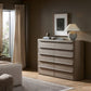 Primrose 10 Drawer Dresser - Natural Flat Oak Veneer