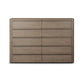 Primrose 10 Drawer Dresser - Natural Flat Oak Veneer