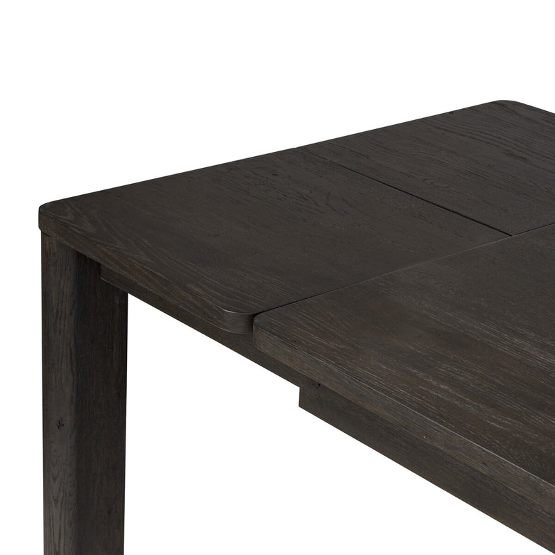 Noeline Double Extension Dining Table - Smoked Black Oak