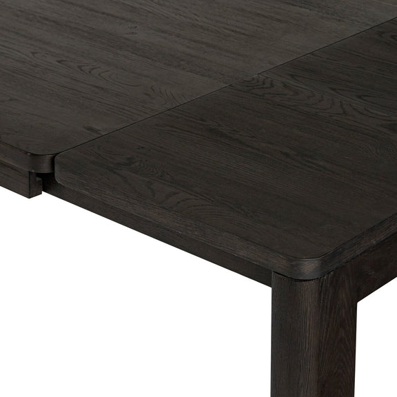 Noeline Double Extension Dining Table - Smoked Black Oak