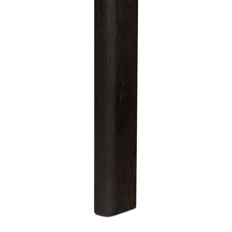 Noeline Double Extension Dining Table - Smoked Black Oak