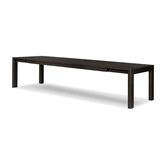 Noeline Double Extension Dining Table - Smoked Black Oak