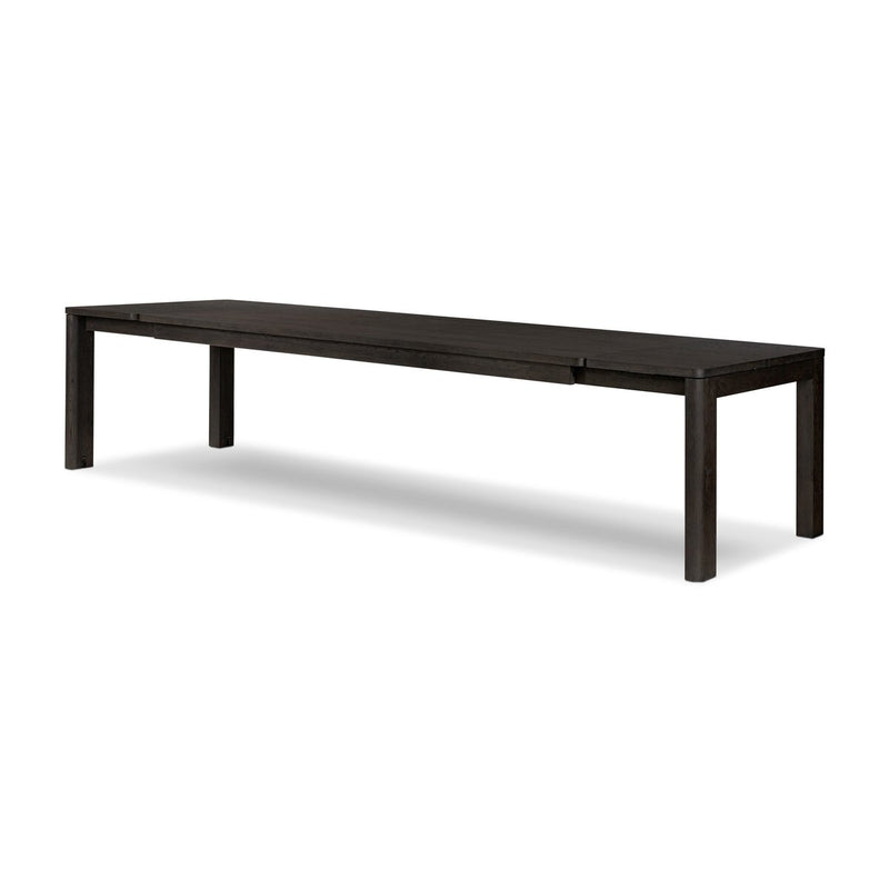 Noeline Double Extension Dining Table - Smoked Black Oak