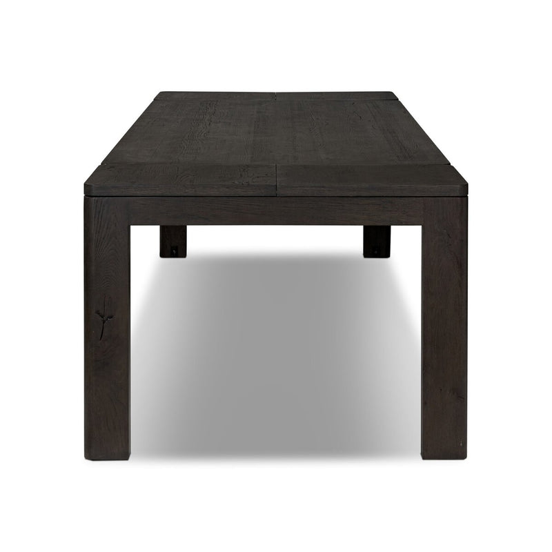 Noeline Double Extension Dining Table - Smoked Black Oak