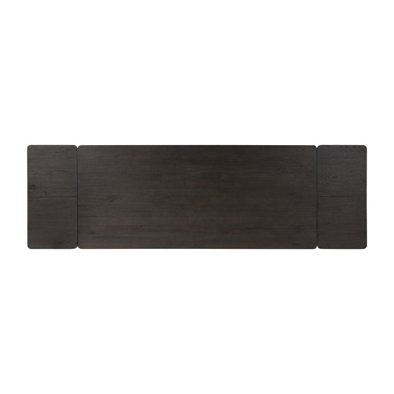 Noeline Double Extension Dining Table - Smoked Black Oak