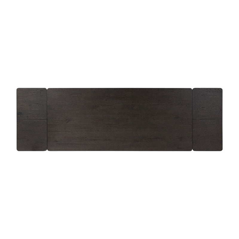 Noeline Double Extension Dining Table - Smoked Black Oak