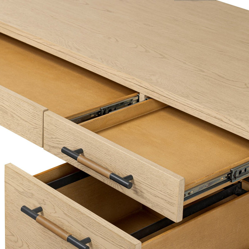 Rosedale Executive Desk - Yucca Oak Veneer
